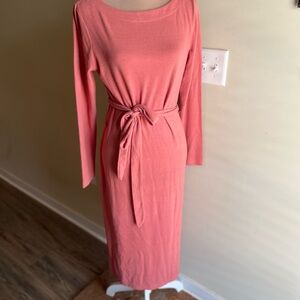 Time and Tru Coral Long Sleeve Dress